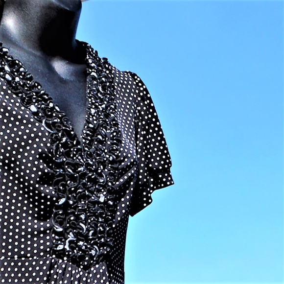 Polka Dot Dress Chris McLaughlin Knee Leng… - Picture 6 of 7